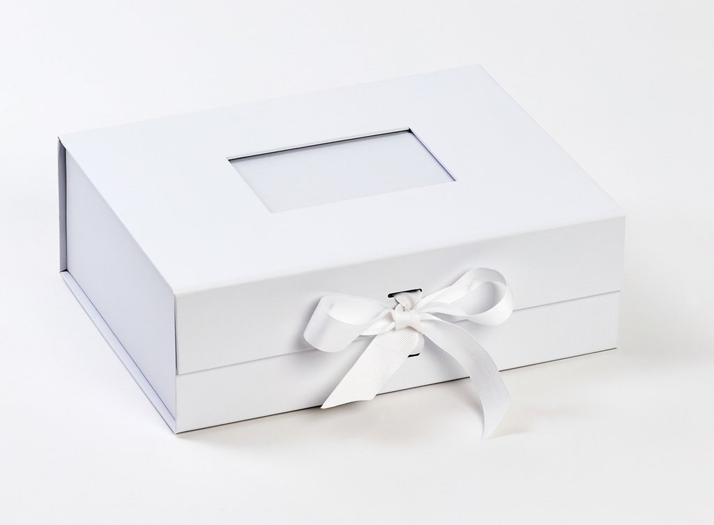 Luxury Photo Memory Box | Magnetic Keepsake Gift Box (White or Black)