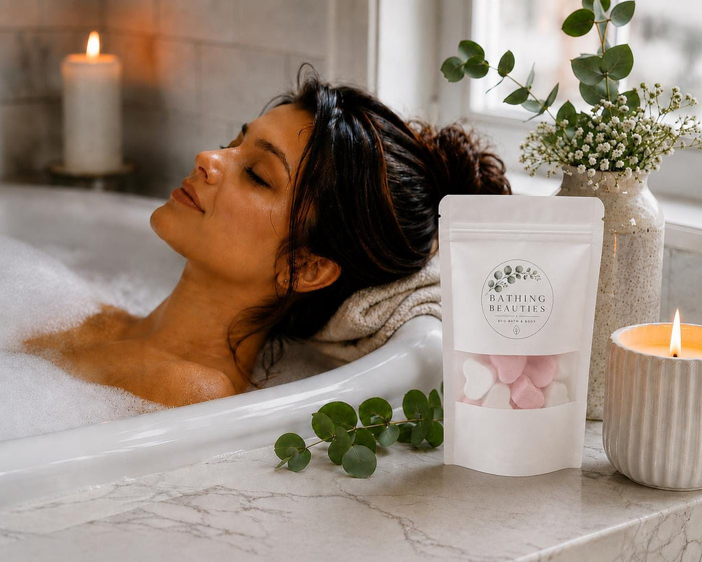 Mini Bath Hearts | Rose & Snow Musk, Vegan, Wedding Favours, Bridal Shower