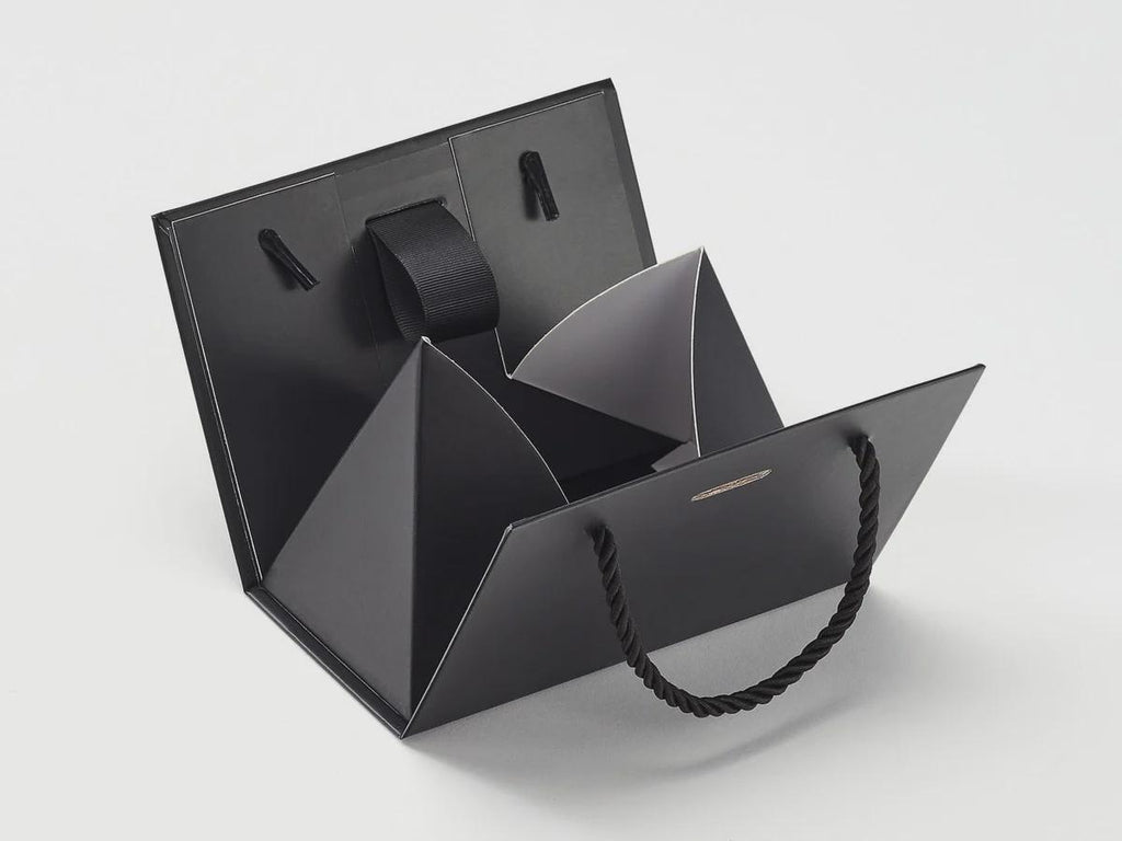Luxury Black BoxBag | Magnetic Gift Box Bag | Rigid Gift Packaging | Reusable Keepsake