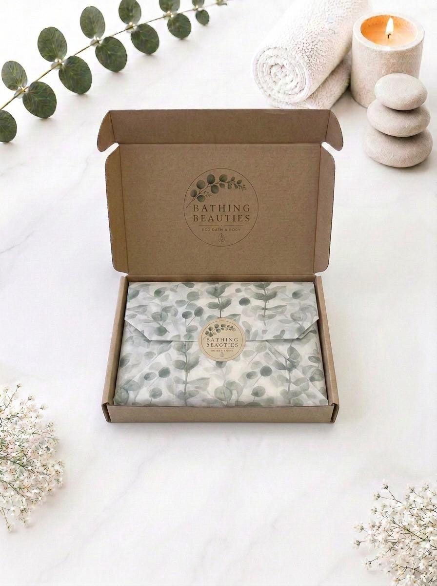 Letterbox Eco Pamper Gift Set | Shampoo, Conditioner Bars, Handmade Soap, Bamboo Accessories