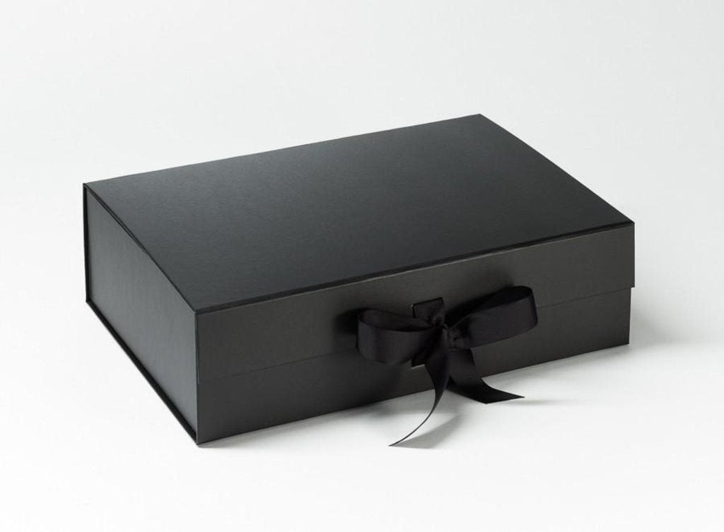 Luxury Black Keepsake Box | Magnetic Closure Gift Packaging