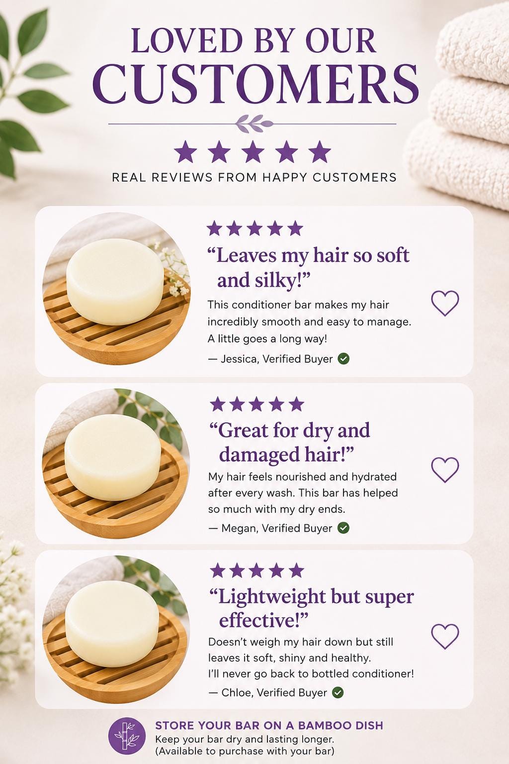 Conditioner Bar | Choose from 5 Formulas | Vegan Solid Conditioner | Plastic Free Hair Care