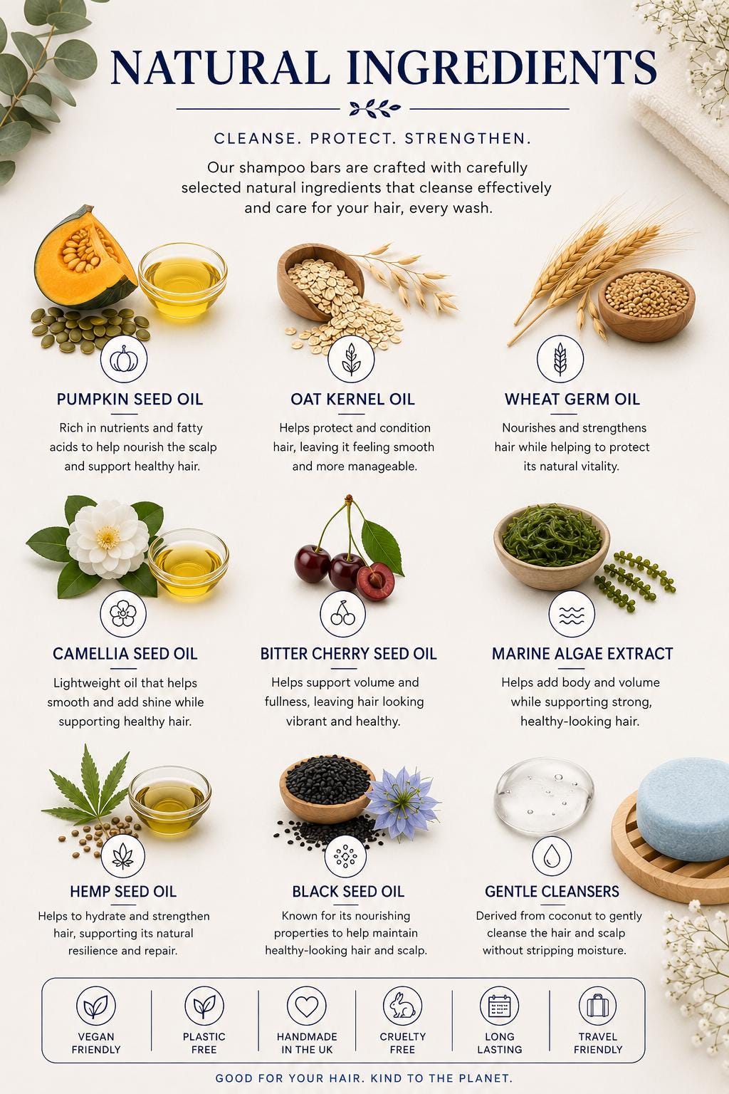 Shampoo Bar | Choose from 6 Formulas | Vegan Solid Hair Care | SLS Free | Handmade UK