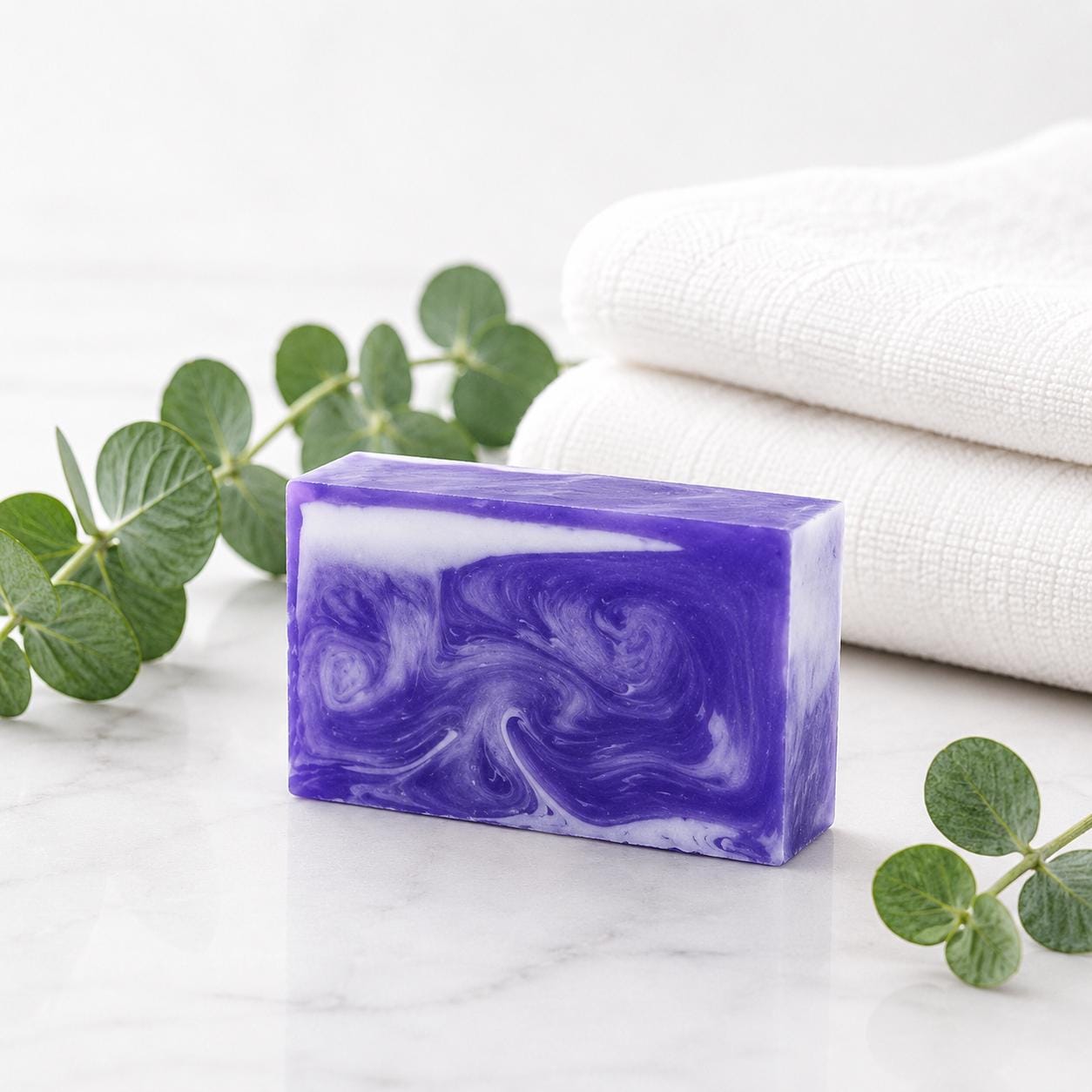 Sandalwood & Patchouli Soap | Handmade Vegan Soap | Marble Effect Soap | SLS Free | Plastic Free Gift