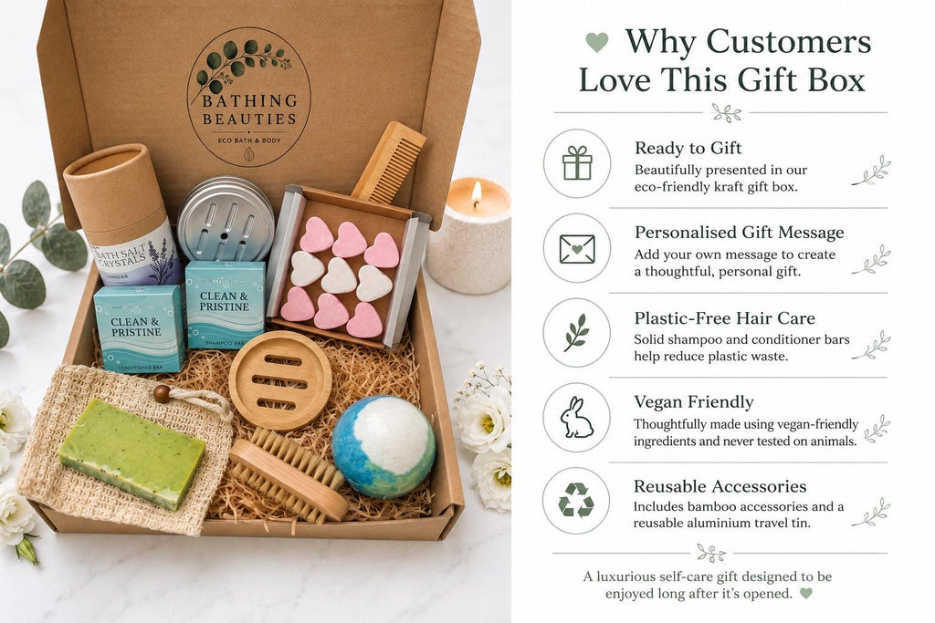 Personalised Luxury Eco Spa Box | Bath Products | Bamboo Accessories | Gift for Her