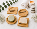 Bamboo Soap Dish – Round or Square