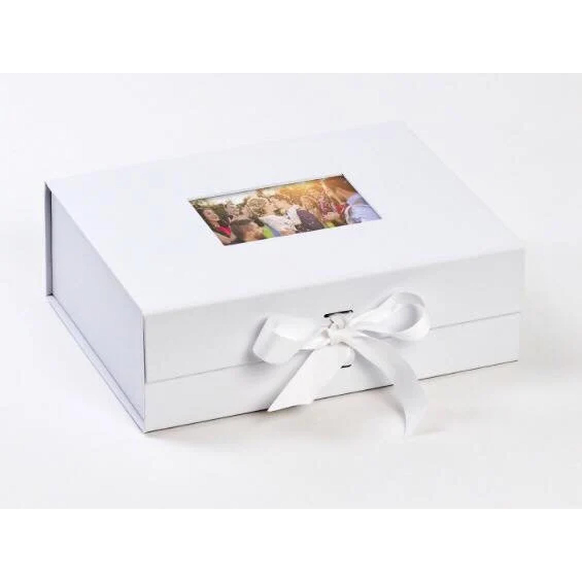 Luxury Photo Memory Box | Magnetic Keepsake Gift Box (White or Black)