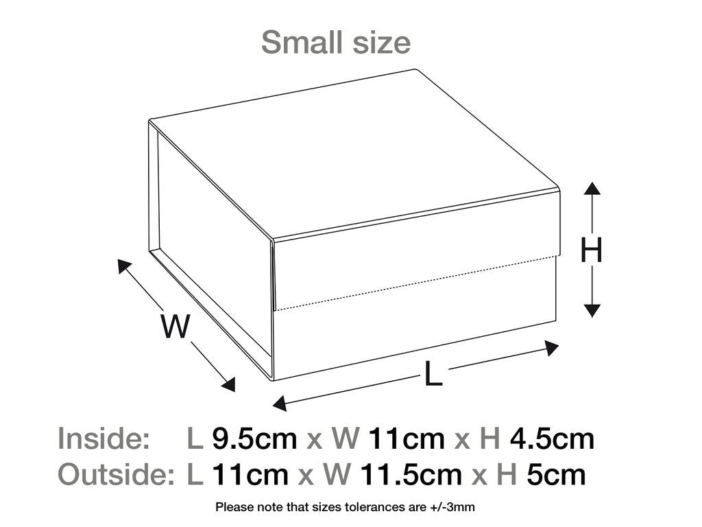 Small Black Magnetic Gift Box | Luxury Jewellery Keepsake Box