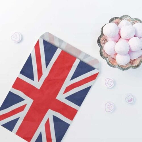 Union Jack Paper Bags | Eco Friendly Gift Packaging | Treat Bags | 5x7 & 7x9