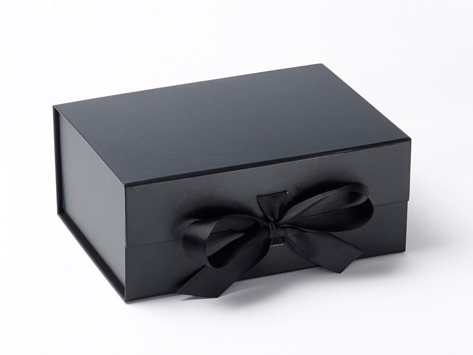 Luxury Black Keepsake Box | Magnetic Closure Gift Packaging, Memory Storage