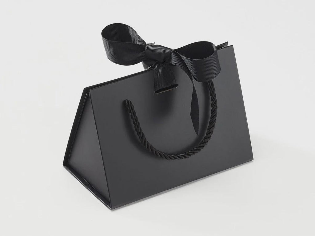 Luxury Black BoxBag | Magnetic Gift Box Bag | Rigid Gift Packaging | Reusable Keepsake