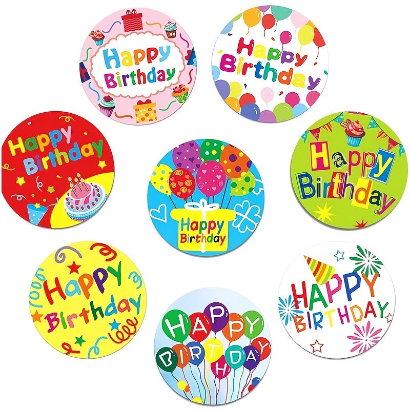 Candy Stripe Paper Bags & Birthday Stickers Set | Party Favors, Sweets, Goodie Bags