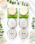 Shampoo & Conditioner Bars + 2 Storage and Travel Drainage Tins | Solid Hair Bars Gift Set | Plastic Free Hair Care
