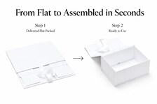 Luxury White Keepsake Box | Magnetic Closure Gift Packaging, Memory Storage