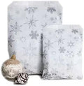 Snowflake Christmas Kraft Paper Bags | Eco Friendly Treat Gift Packaging (5x7 & 7x9)