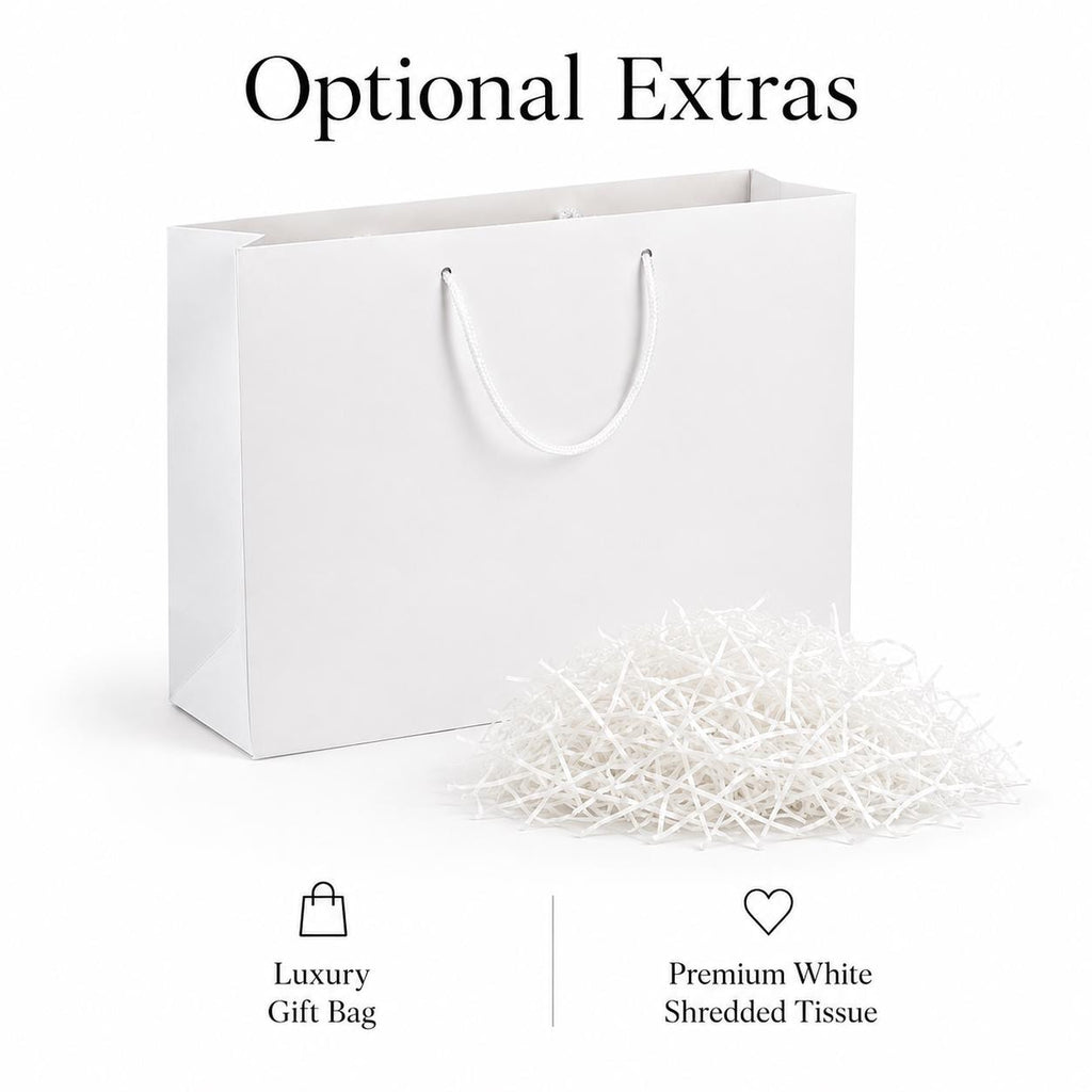 Small White Magnetic Gift Box with Ribbon | Luxury Keepsake Jewellery Box