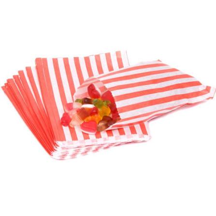 Red White Candy Stripe Paper Bags | Party Favors, Sweet Treats, Retail Packaging