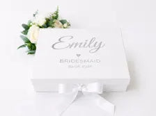 Personalised Bridesmaid Keepsake Gift Box