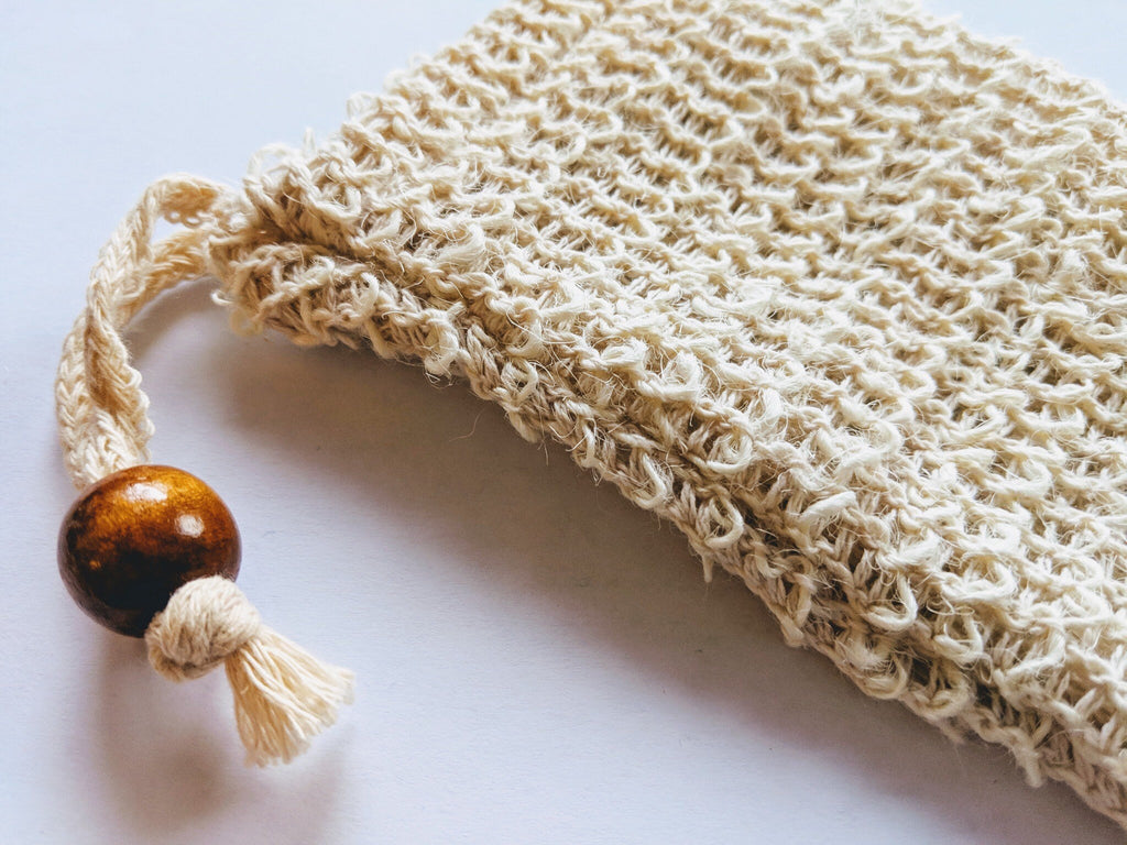 Sisal Soap Bag – Natural Soap Saver & Scrub Pouch