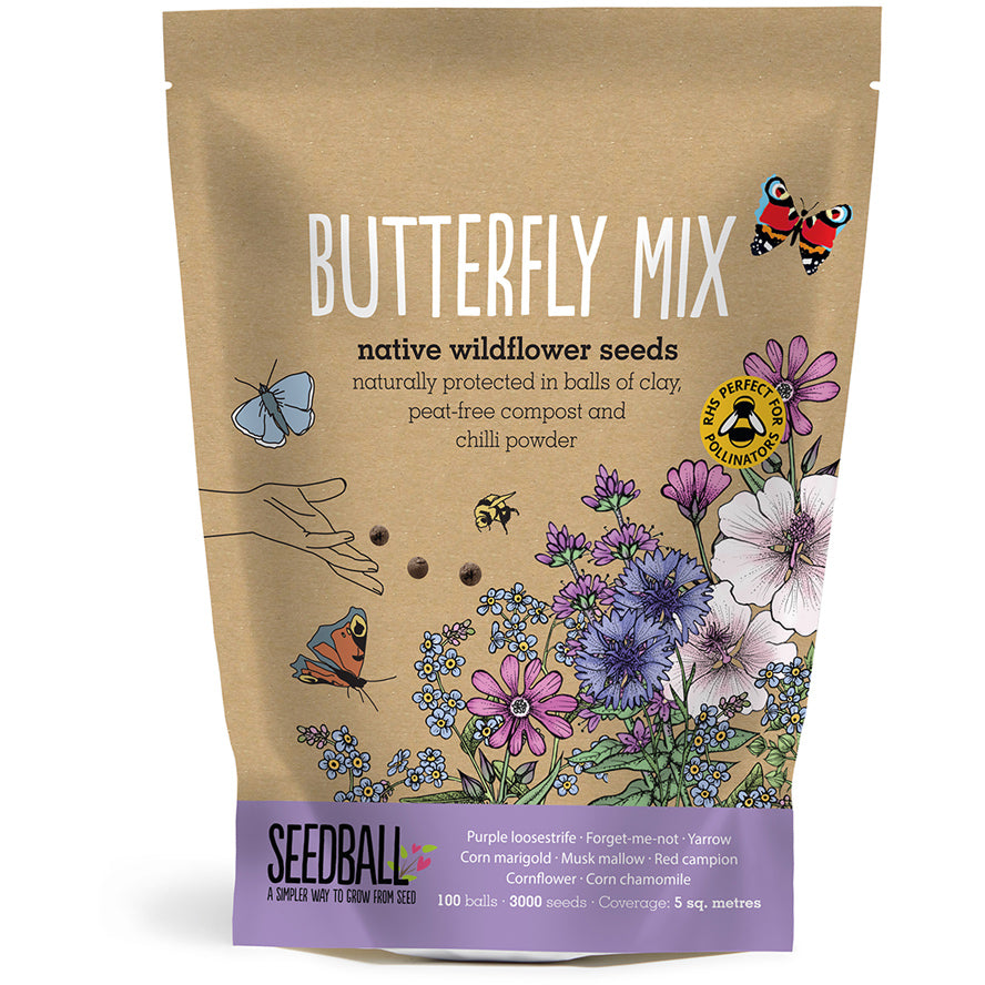 Seedball Butterfly Mix – 100 Seed Balls